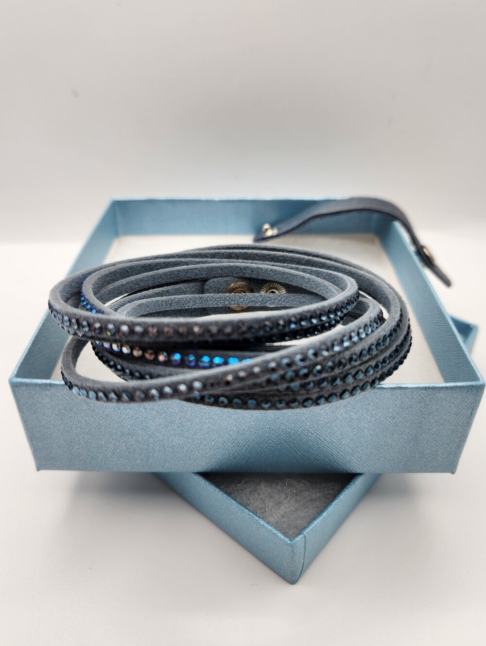 Touchstone Crystal Wrap-Star Bracelet, Denim